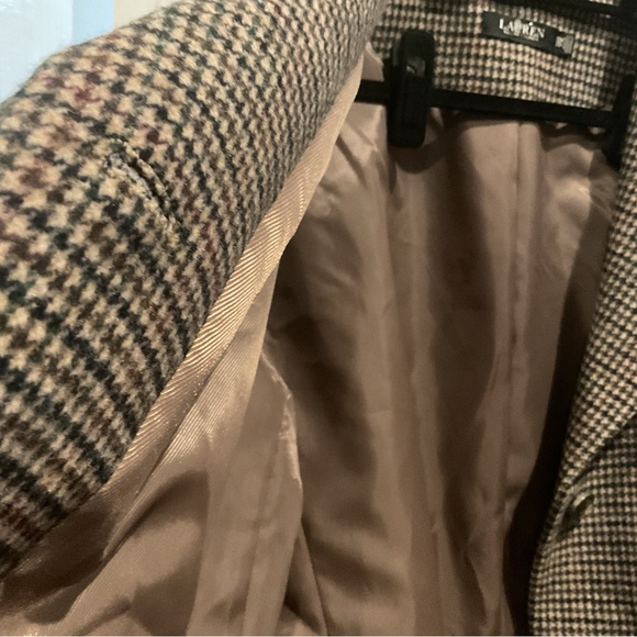 Lauren Ralph Lauren Dark Plaid Jacket with Buckle - Picture 13 of 13